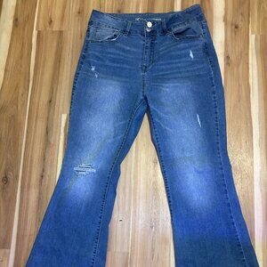 Flared high waist jeans